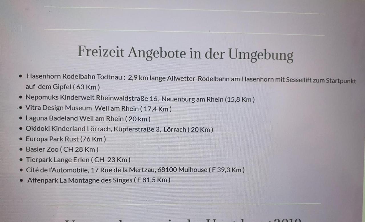 Apartament Lotus Bad Bellingen Zewnętrze zdjęcie